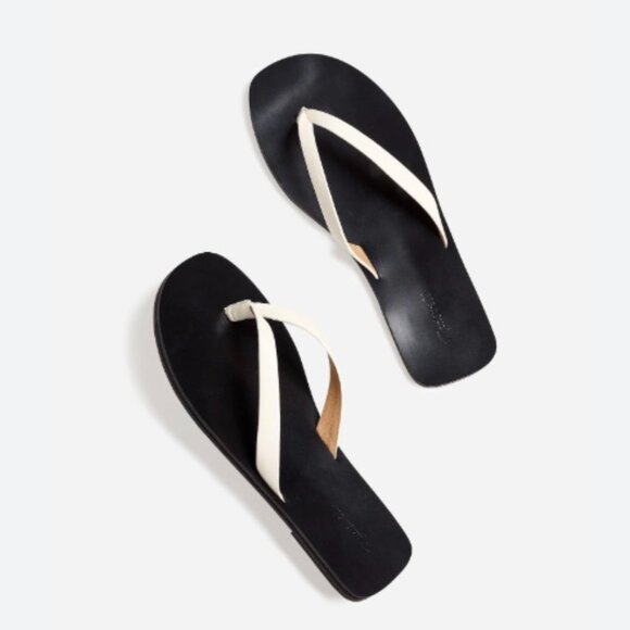 Madewell The Gabi Thong Slide Sandal White Sz 6 NWT - Picture 1 of 2